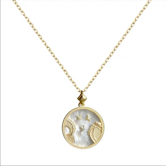Zodiac sign necklace - pisces - Picture 2 of 4